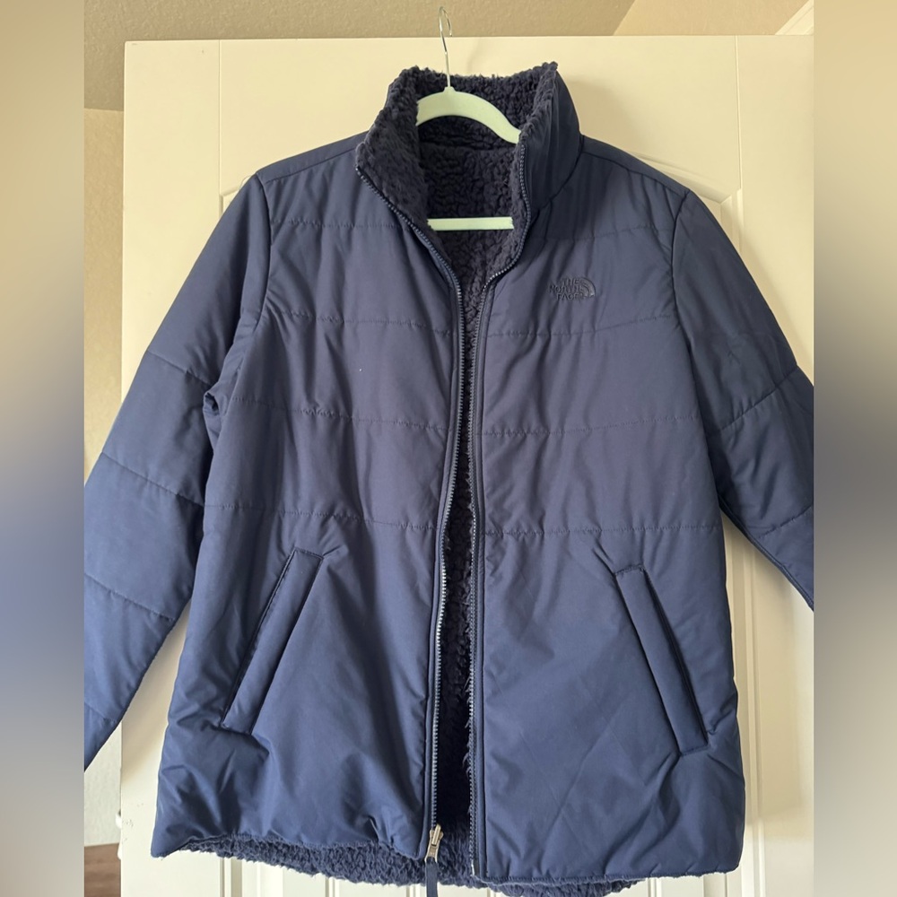 North Face | Sherpa-Lined Jacket | Blue | Size L | Used, Like New